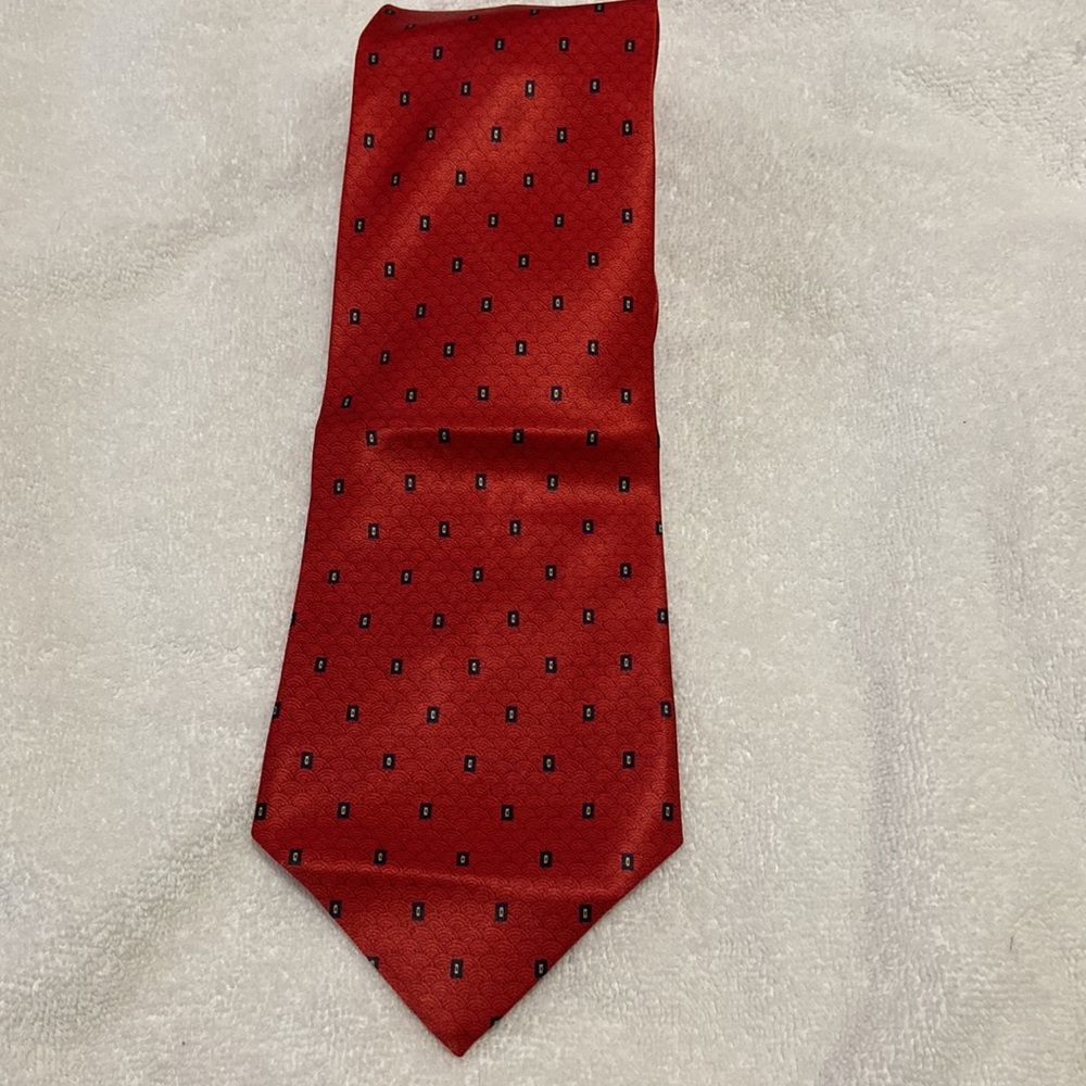 Romario Manzini Red and Black Tie